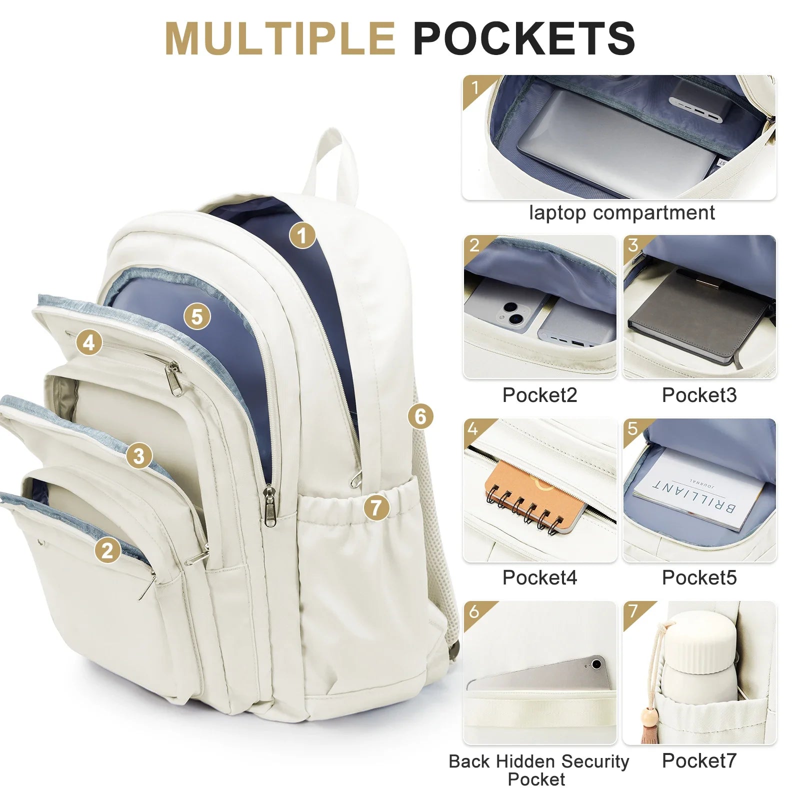 Backpack for Girls Teenager Travel School Backpacks Boys Children Rucksack Casual School Bags Backpack Cute Multipocket Book Bag Beauty World Shop