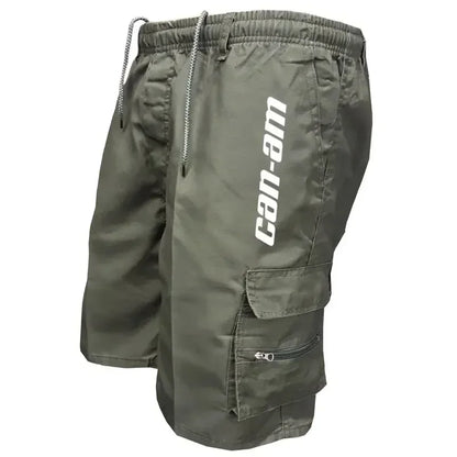 Outdoor shorts, bike shorts with elastic belts, baggy work shorts with multiple pockets, quick-drying printed sweatpants Beauty World Shop