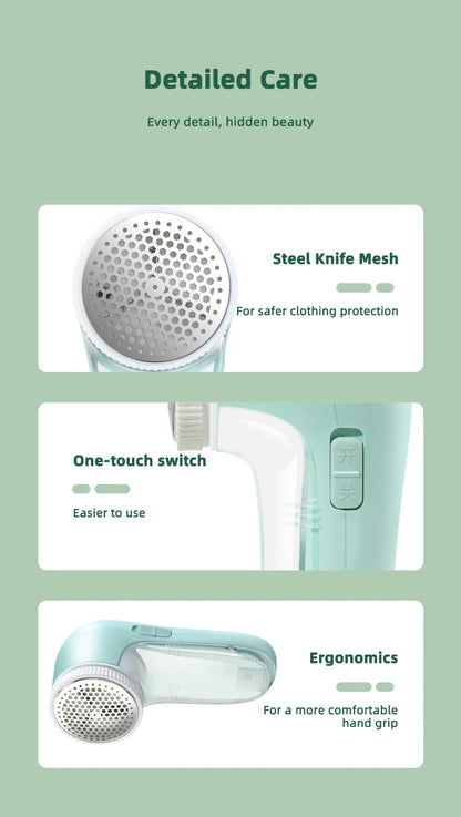 HOMEFISH Electric Household Clothes Shaver Fabric Lint Remover Fuzz Portable Brush blade Professional Lint Remover Trimmer Beauty World Shop
