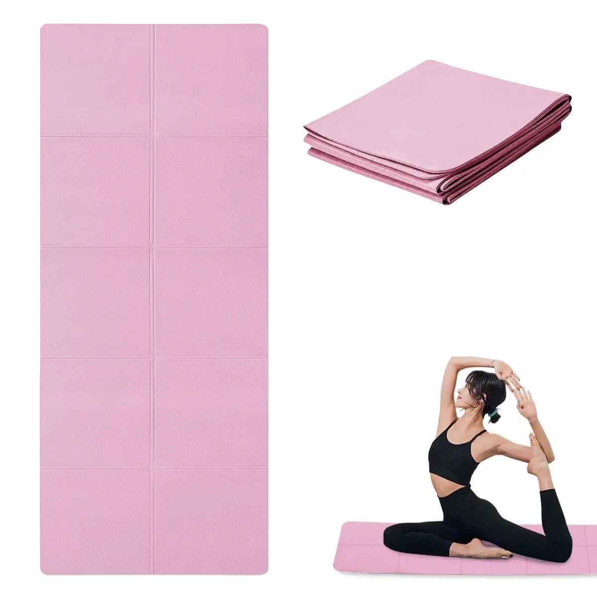 Yoga Mat Pilates Fitness Mat 3/4/6mm Thicknes Non Slip Yoga Cushion Travel Fitness Exercise Pad for Women Home Gym Floor Workout Beauty World Shop