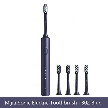 Mijia Sonic Electric Toothbrush T302 3colors 4 Brush Heads IPX8 Water Proof 360° Wireless Charging 4 Modes Cleaning Teeth Beauty World Shop