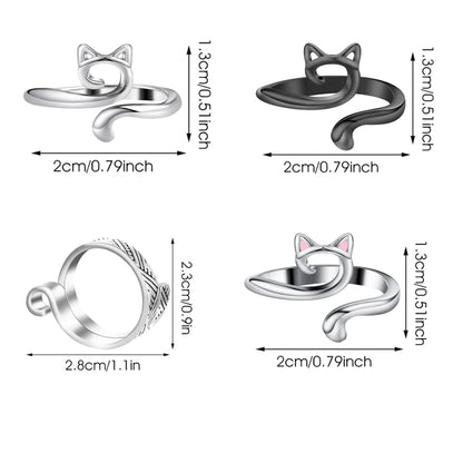 2pcs Adjustable Knitting Crochet Loop Ring Knittied Yarn Guide Finger Faster Holder Thimble Crocheters Thread Ring Sewing Tools Beauty World Shop