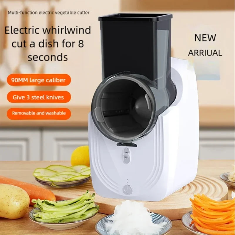 Multi-function Vegetable Cutter Household Kitchen Electric Vegetable Cutter Vegetable Slicer Shredder Automatic Beauty World Shop
