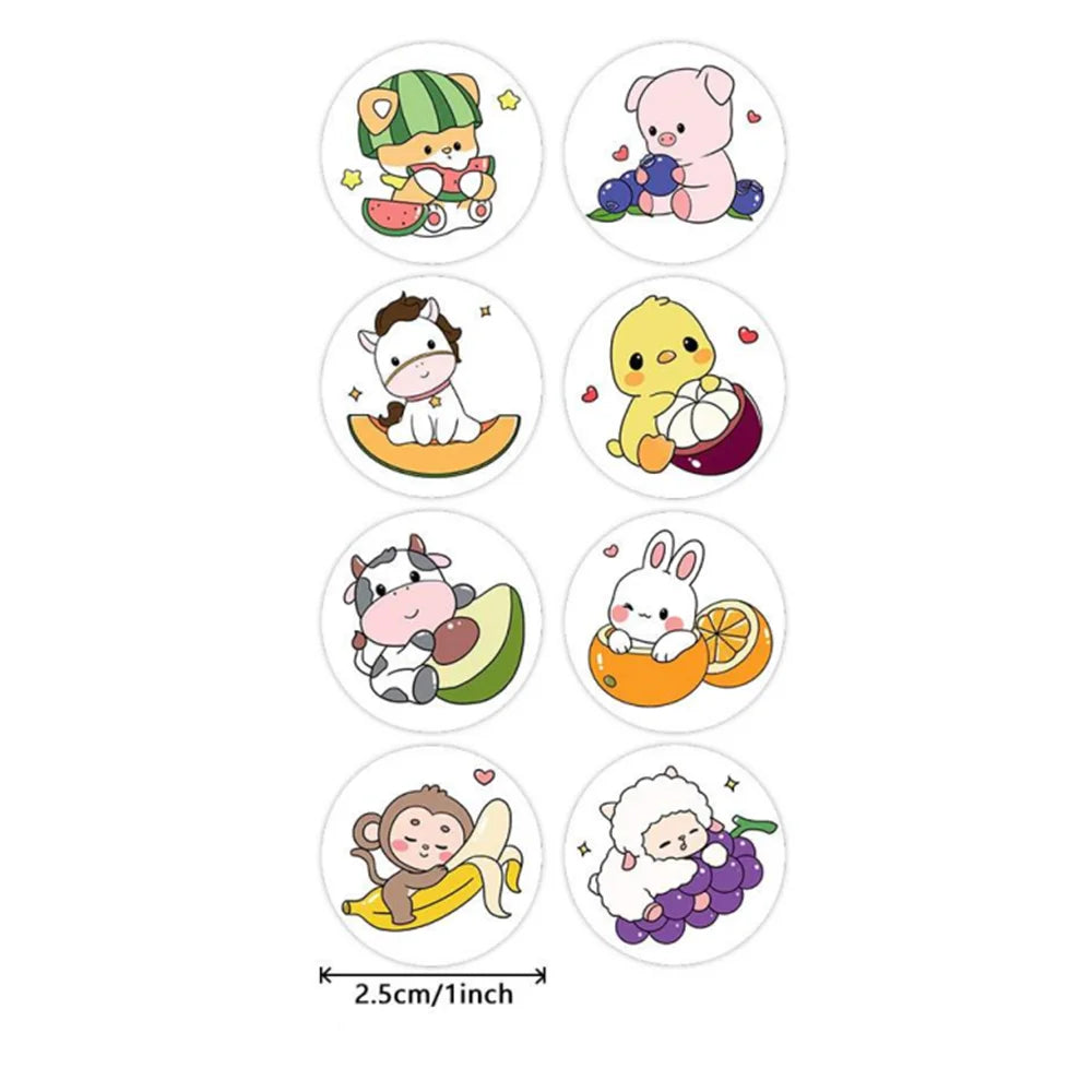 100-500pcs Cartoon Animal Stickers Teacher Reward Stickers for Kids, Party Decoration Sticker for School Classroom Home Beauty World Shop