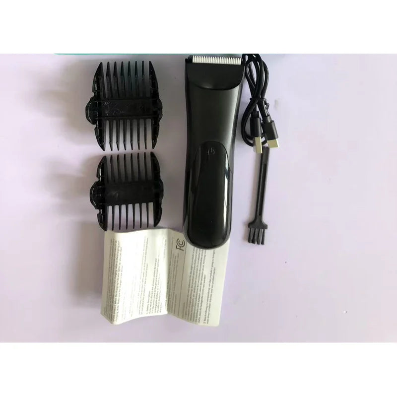 Men's body trimmer, electric shaver, electric inguinal and hair trimmer, ceramic blade male hygiene shaver trimmer, full body Beauty World Shop