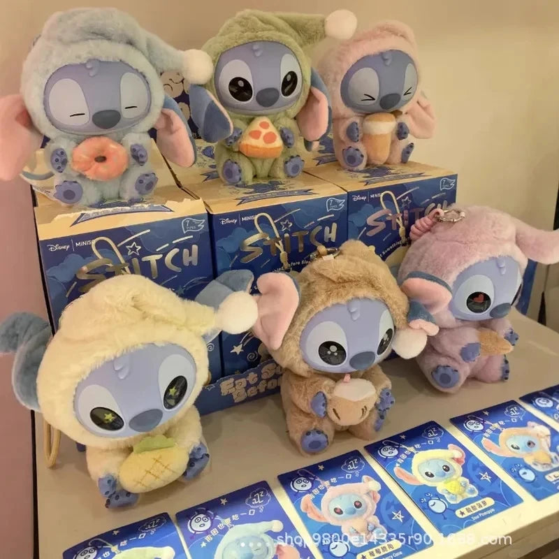 2025 HOT New Stitch Eat Some Thing Before Sleep Series Vinyl Blind Box Bag Pendant Cute Plush Doll Mystery Box Toy SurpriseGifts Beauty World Shop