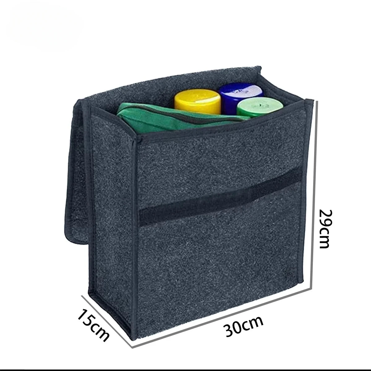 Car storage box car felt anti slip trunk storage tool large capacity soft packaging portable and movable storage home Beauty World Shop