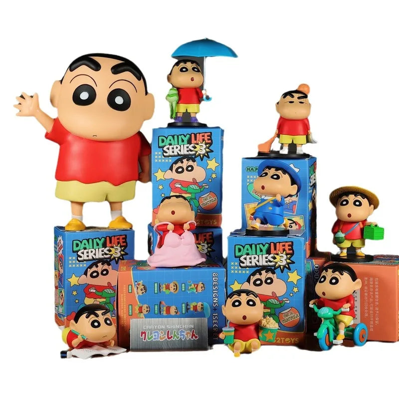 Anime Crayon Shin chan Blind Box Daily Life Series 3rd Generation Blind Box Doll Toy Series Model Handmade Ornament Toy Gift Beauty World Shop