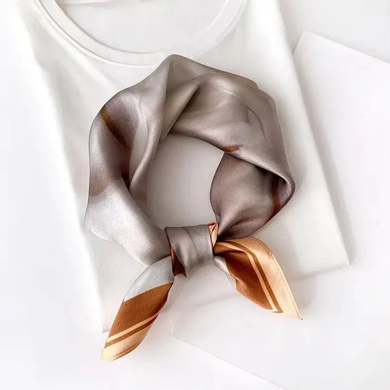 Scarf 100% Silk Bandana Women Square Scarves Wrap Kerchief Spring Fashion Luxury High Quality Headband Hijab Shawls 2026 Beauty World Shop