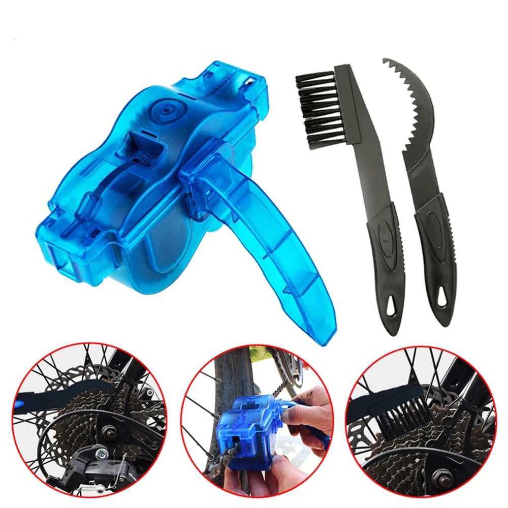 Bicycle Chain Cleaner Cycling Cleaning Kit Bike Wash Tool Set Bike Protection Oil Portable Outdoor Mountain Bicycle Repair Tools Beauty World Shop