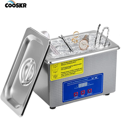 Ultrasonic Cleaner 40KHZ High Frequency Vibration Ultrasonic Washing Bath for Jewelry Watches Denture Glasses Ultrasonic Cleaner Beauty World Shop