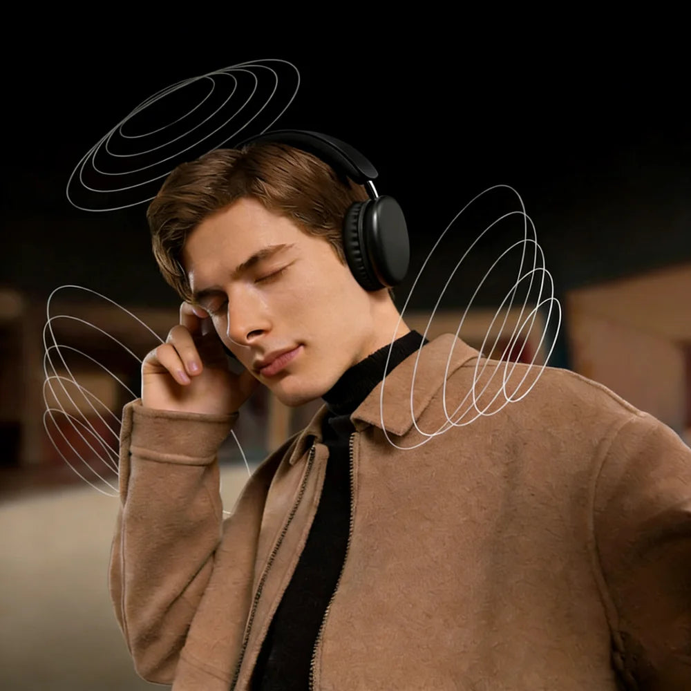 TD-20 Wireless Headphone 3D Spatial Audio Earphone Bluetooth 5.3 Headset 40mm Driver Over Ear Headphone 24H for Mobile Phone PC Beauty World Shop