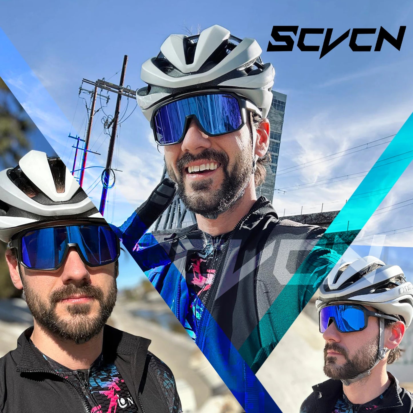 SCVCN Men bicycle Cycling Sunglasses Woman MTB road bike Driving Goggles Outdoor Sports running Glasses UV400 Hiking Eyewear Beauty World Shop