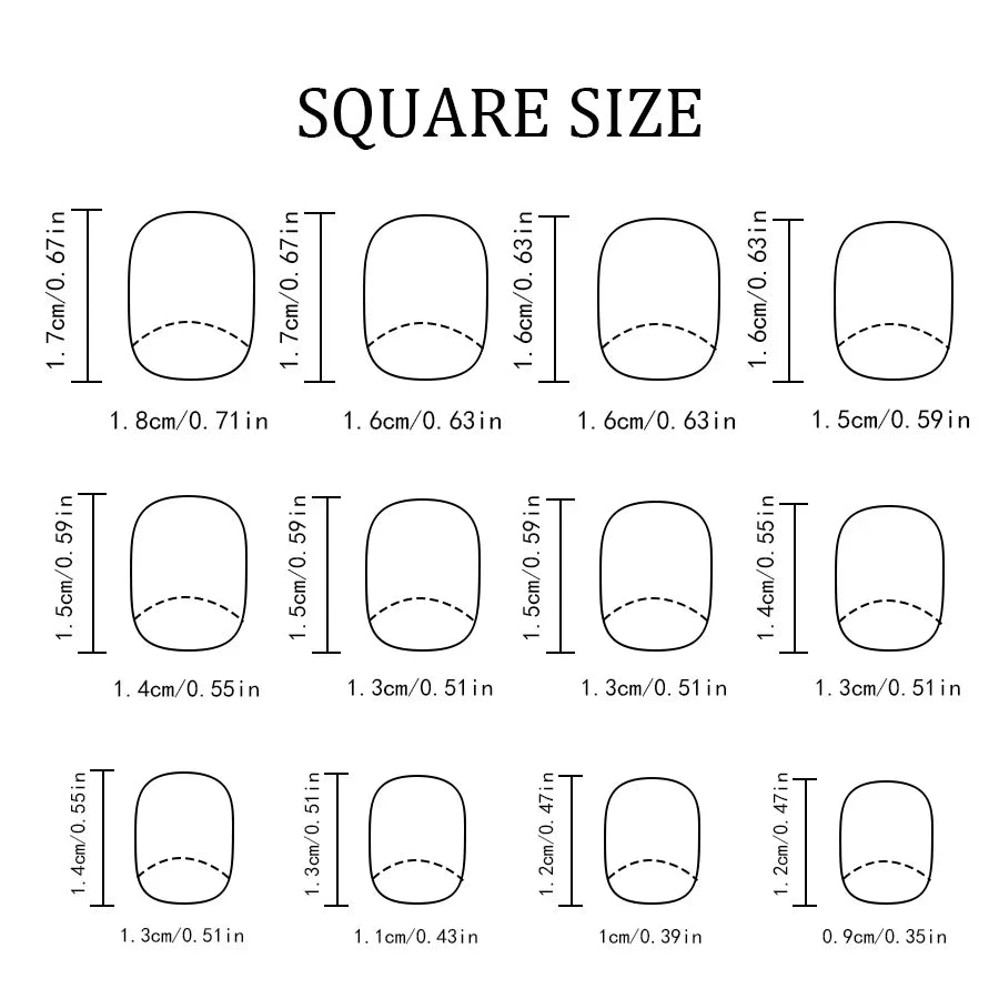 Short Square Glossy Press On Nails 24Pcs Christmas 2025 New Design Snowflake Tree Stripes Red Green Glitter Beauty World Shop