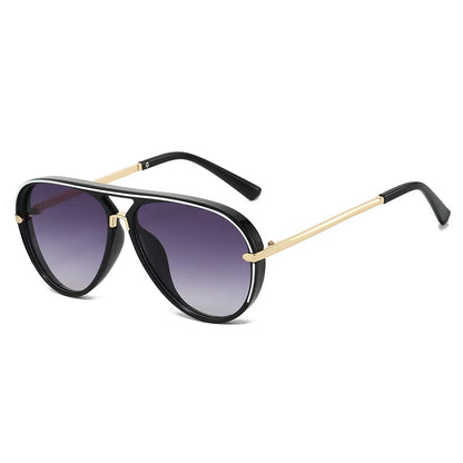 Trendy Oversized Pilot Sunglasses Women Men Vintage Retro Classic Designer Sun Glasses UV400 Protection Fashion Ladies Shades Beauty World Shop