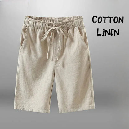 Men Shorts for Men Cotton Linen Casual Breathable Beach Shorts Men's Short Sweatpants Vacation Gym Basketball Beauty World Shop