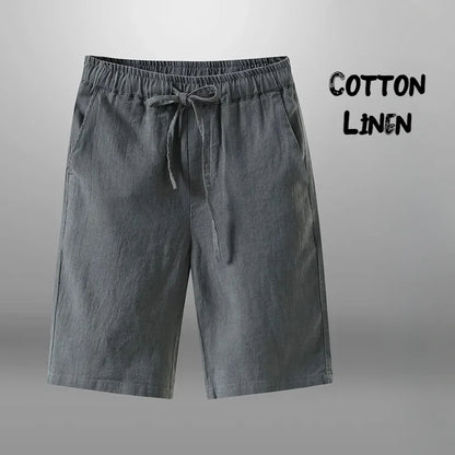 Men Shorts for Men Cotton Linen Casual Breathable Beach Shorts Men's Short Sweatpants Vacation Gym Basketball Beauty World Shop