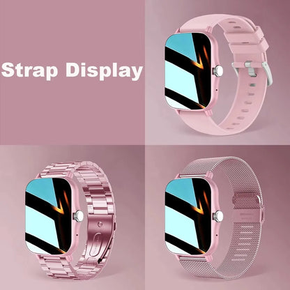 1.83'' Waterproof Smart Watch with Message Answer Call Sleep Monitoring Sports Pedometer Information Alerts For iPhone Android Beauty World Shop