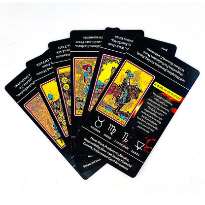 Tarot Cards For Beginners With Meaning On Them, 78pcs-Cards Fortune Telling Game Family Party Entertainment Cards Game Beauty World Shop