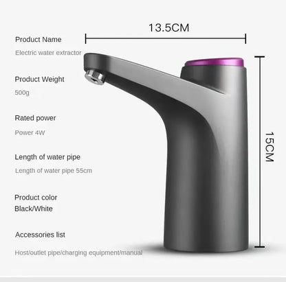 Portable 5-Gallon Water Dispenser With USB Charging-Automatic Electric Pump Suitable For Home Office And Outdoor Use Beauty World Shop