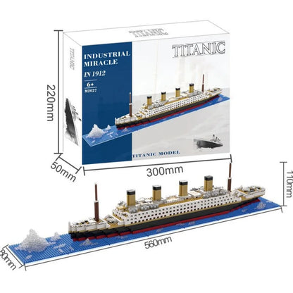 4000+Pcs Titanic Model Cruise Ship Building Blocks MOC Boat Bricks Collection DIY Construction Toys for Children Gift Beauty World Shop