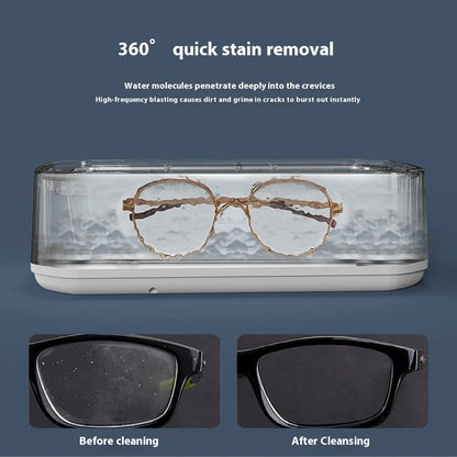 Ultrasonic Cleaner Machine Eyeglass 650ml Mini High-frequency Vibration Cleaning For Glasses Jewelry Denture Pacifier Beauty World Shop