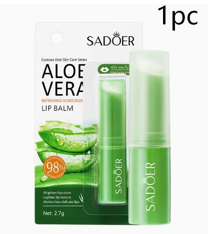 Aloe Lip Balm Healing Lasting Moisturizing All-natural Lip Mask For Dry Lips Lip Moisturizing Power Lip Care Nourishing Repair Beauty World Shop
