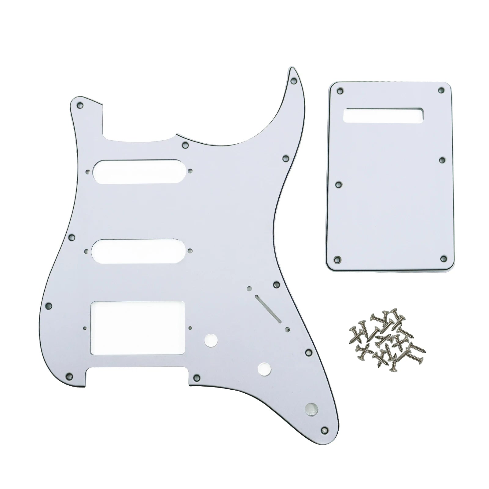 PHRILAM SSH 11 hole ST electric guitar guard, 3-Layer  St  Pickguard with Aluminum Foil Shield Fits American/Mexican ST Beauty World Shop