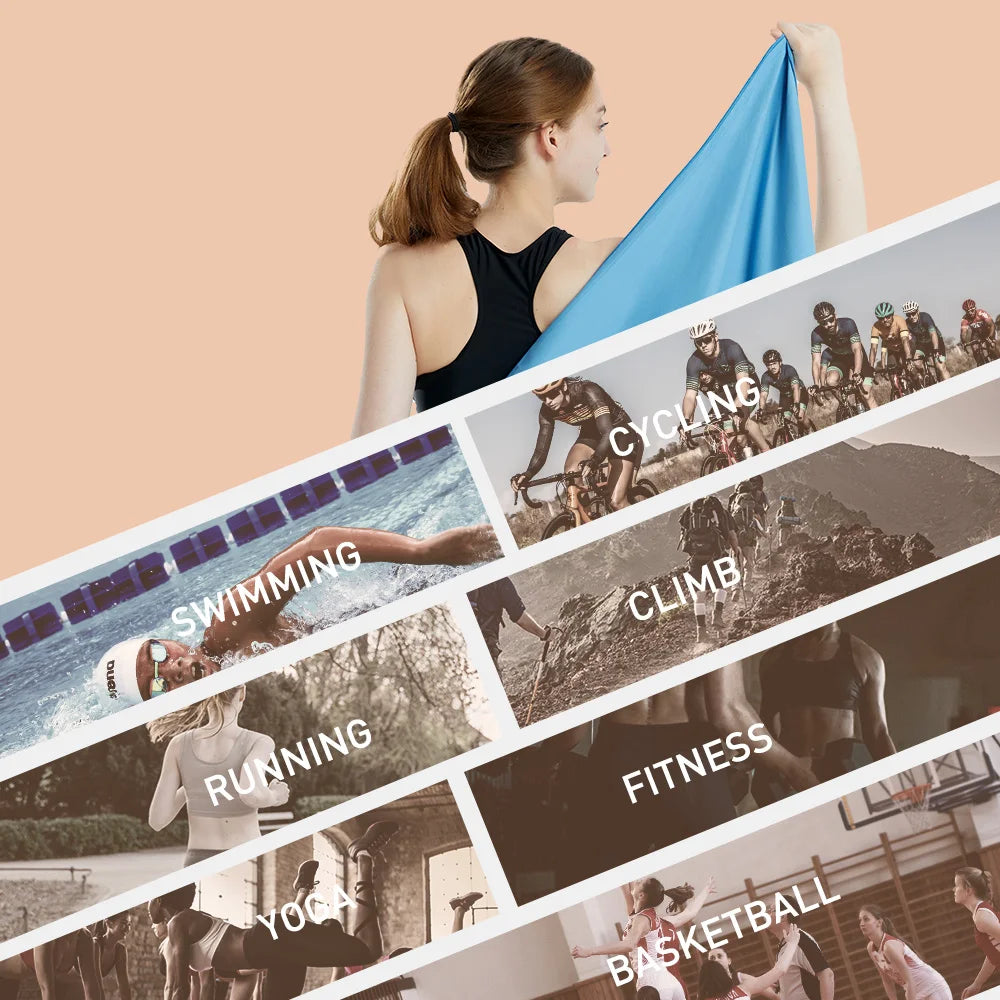 Microfiber Towel Quick Dry Towel Travel Towel Sports Towel Beach Towel Sandproof Soft Light Towel For Swim, Yoga, Gym Beauty World Shop