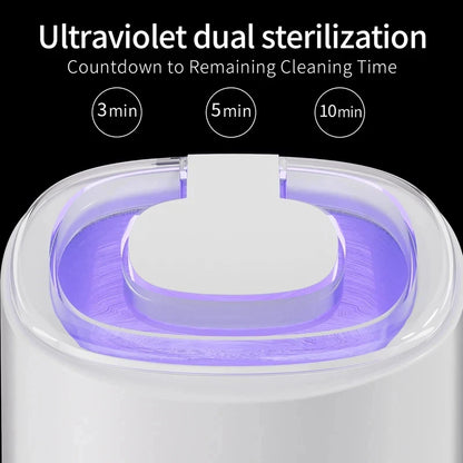 NEW HOT Small portable cleaning machine full-automatic household cleaning jewelry braces contact lens cleaner Beauty World Shop