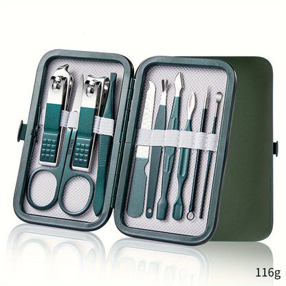 Professional 7/10/12/18 Piece Nail Care Kit Stainless Steel Manicure & Pedicure Set Nail Clipper Set with Travel Case Beauty World Shop