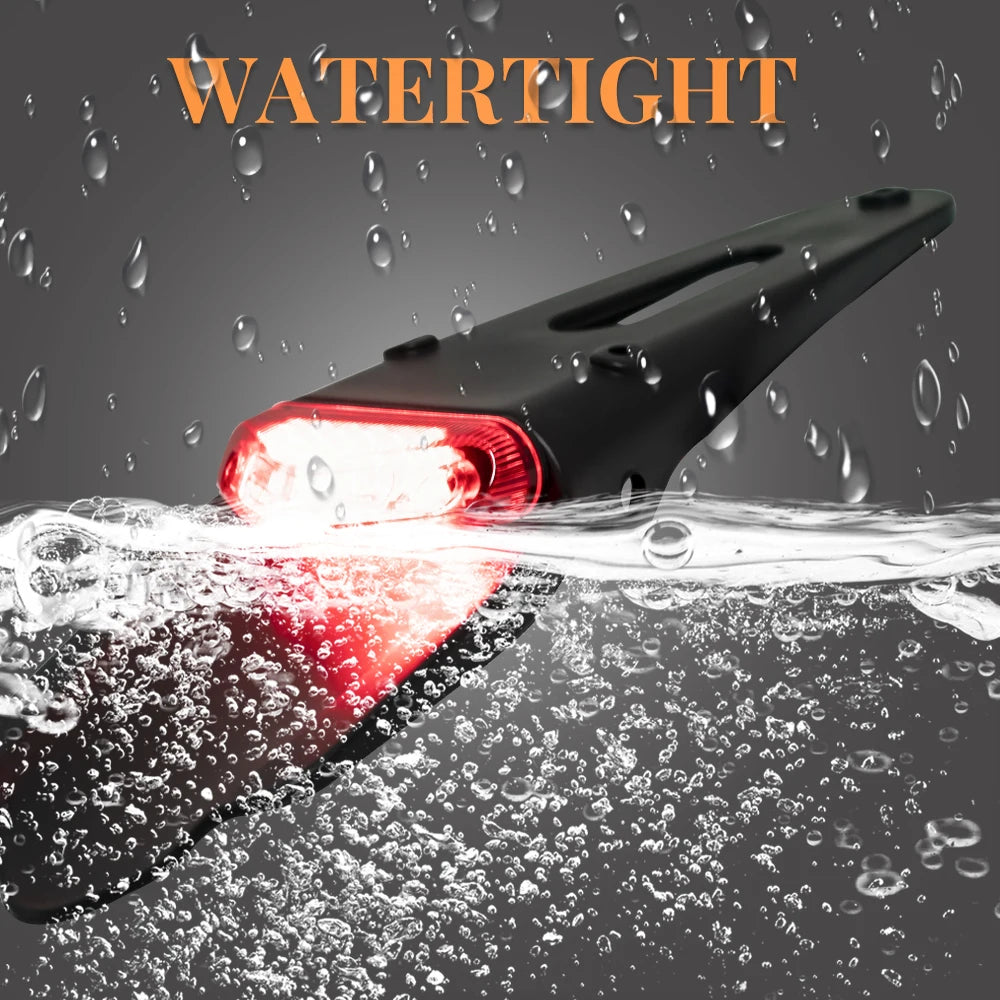 Motorcycle Tail Light For Enduro Off-Road Bike For Kawasaki Honda brake Lamp Motorcycles Rear Fender License Plate Bracket Beauty World Shop