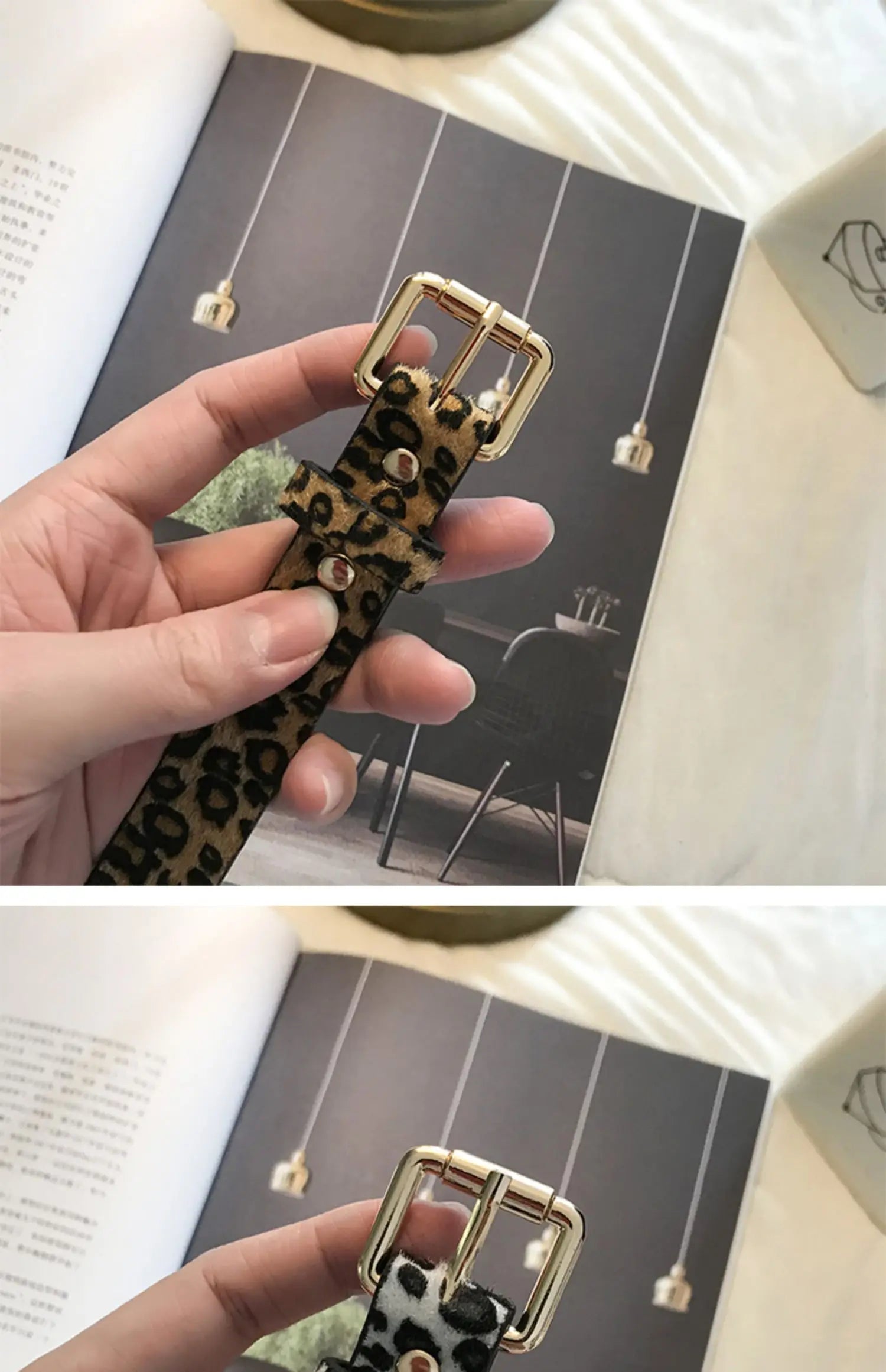 Hot Sale New Fashion Customized PU Leather Leopard Snake Print Slim Belt For Women Beauty World Shop