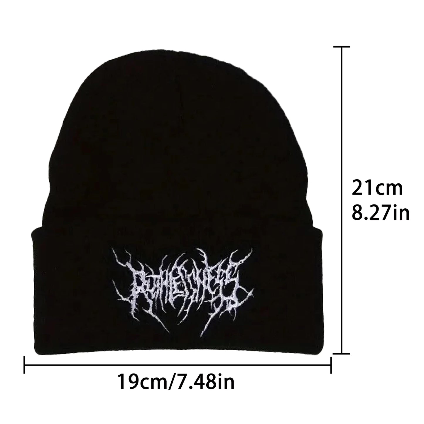 Warm Women Men Winter Beanies Hats Gothic Street Punk Knitted Bonnet Caps 100% acrylic Fashion Keep Warm Skullies Beanies Hats Beauty World Shop