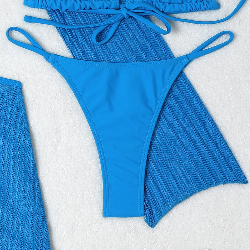 2026 Sexy Bikinis Female Swimsuits Women's Three-Piece Swimwear Beach Swim Wear Bathing Suits Brazilian Bikini Set Pool Bather Beauty World Shop