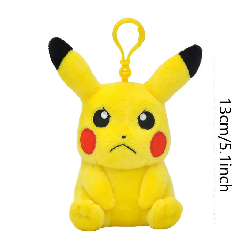 Anime Pokemon Pikachu Mew Psyduck Squirtle Bulbasaur Kawaii Stuffed Plush Toys School Bag Backpack Pendant Doll Keychain Gift Beauty World Shop