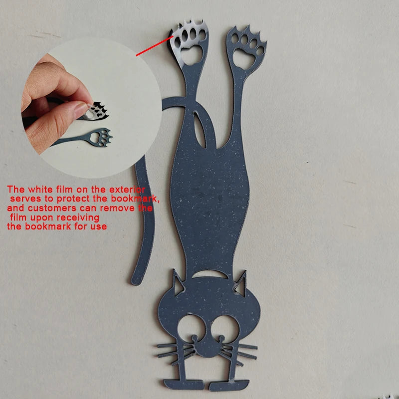 1-5PCS Kawaii Black Cat Bookmarks for Books 3D Plastic Stereo Animal Book Mark for Student Teacher's Gifts Creative Stationery Beauty World Shop