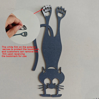 1-5PCS Kawaii Black Cat Bookmarks for Books 3D Plastic Stereo Animal Book Mark for Student Teacher's Gifts Creative Stationery Beauty World Shop
