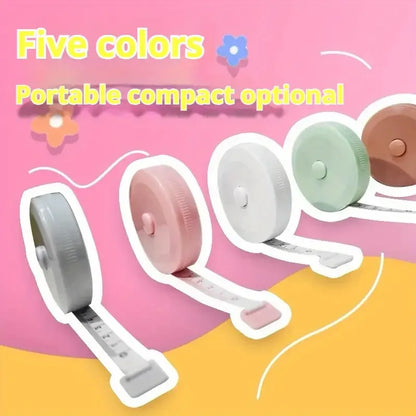 150 cm Cute Mini Soft Tape, Automatic Shrinking Tape Measure, Material Tape Measure, Plastic Tape Measure Beauty World Shop
