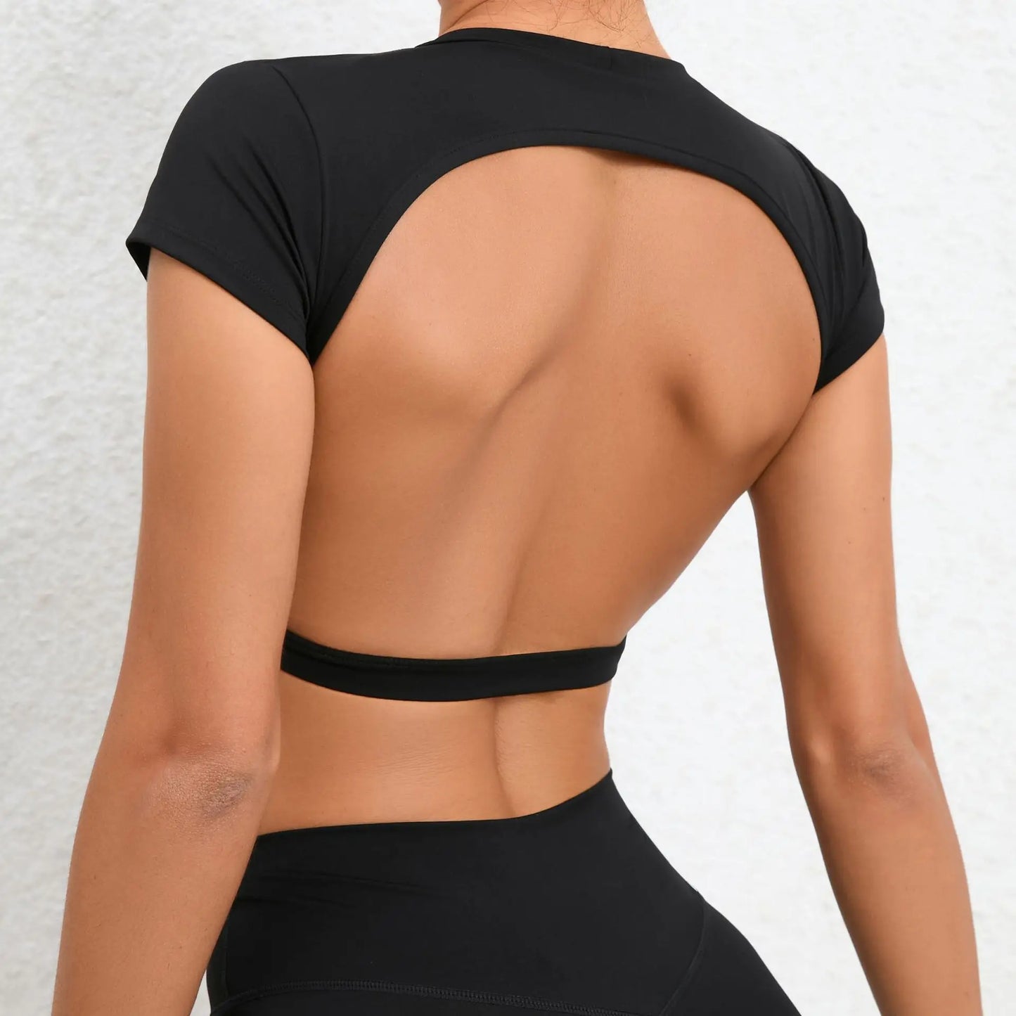 Hearuisavy Sports Shirts Breathable Workout Tops Fitness Sportswear Female Backless Yoga Clothing Sport Crop Tops Women Gym Top Beauty World Shop