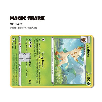 2025 New Pokemons Charizard Blastoise Bulbasaur Eevee Metwo Sticker Film Skin Cover for Credit Debit Card Beauty World Shop