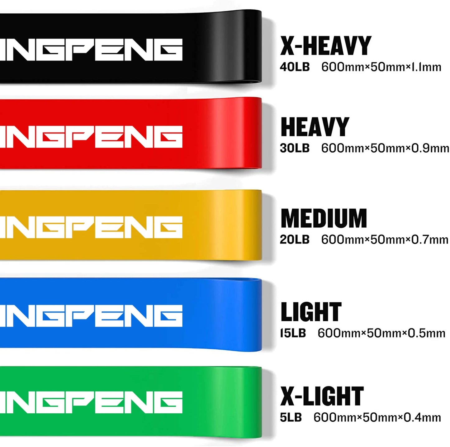 Different Resistance Bands Yoga Band Fitness Exercise Training Hip Tension Band Leg Squat Dance Elastic Loop Stretch Band Beauty World Shop