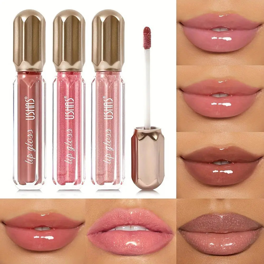 Mirror Pearl Lip Gloss Waterproof Long Lasting Moisturizing Lipstick Shine Glitter Lip Gloss Women Makeup Cosmetic Beauty World Shop
