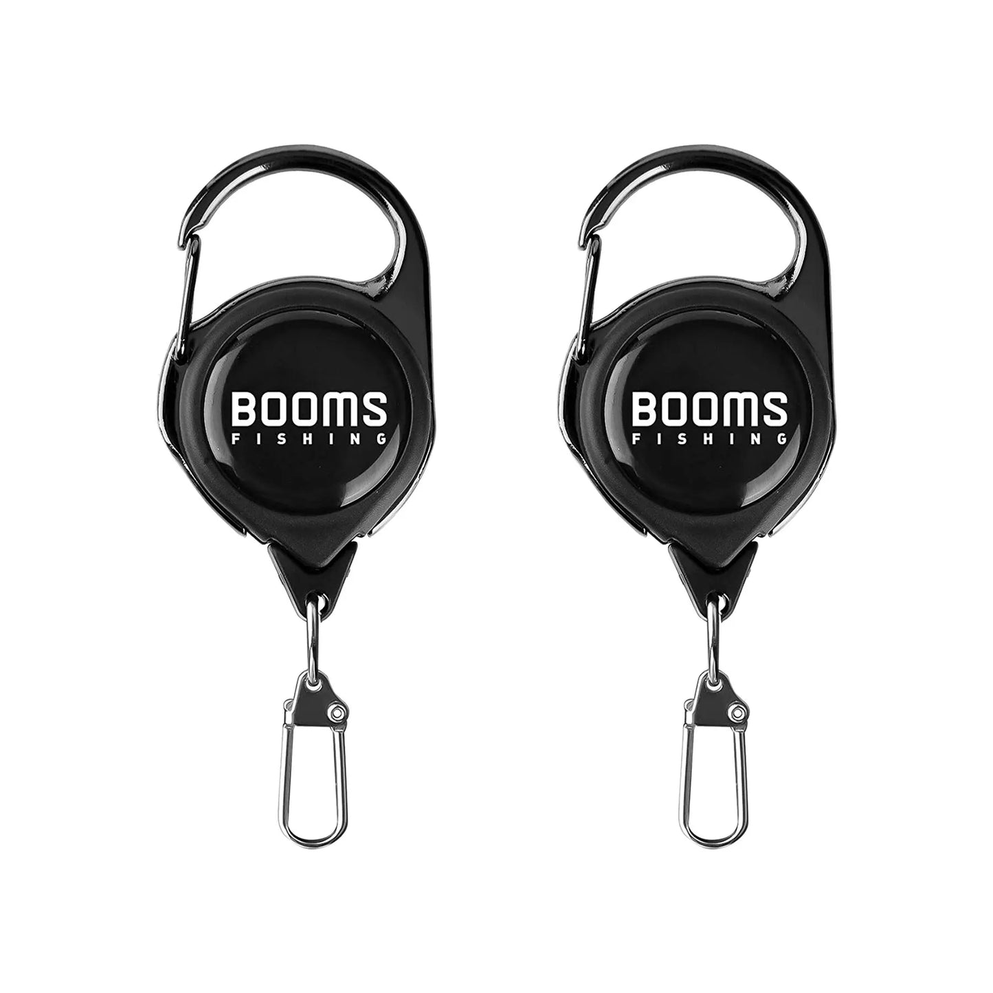 Booms Fishing Retractable Key Chain 2pcs with Antirust Spring Easy Release Badge Holder Fly Fishing Zinger Retractor Accessories Beauty World Shop