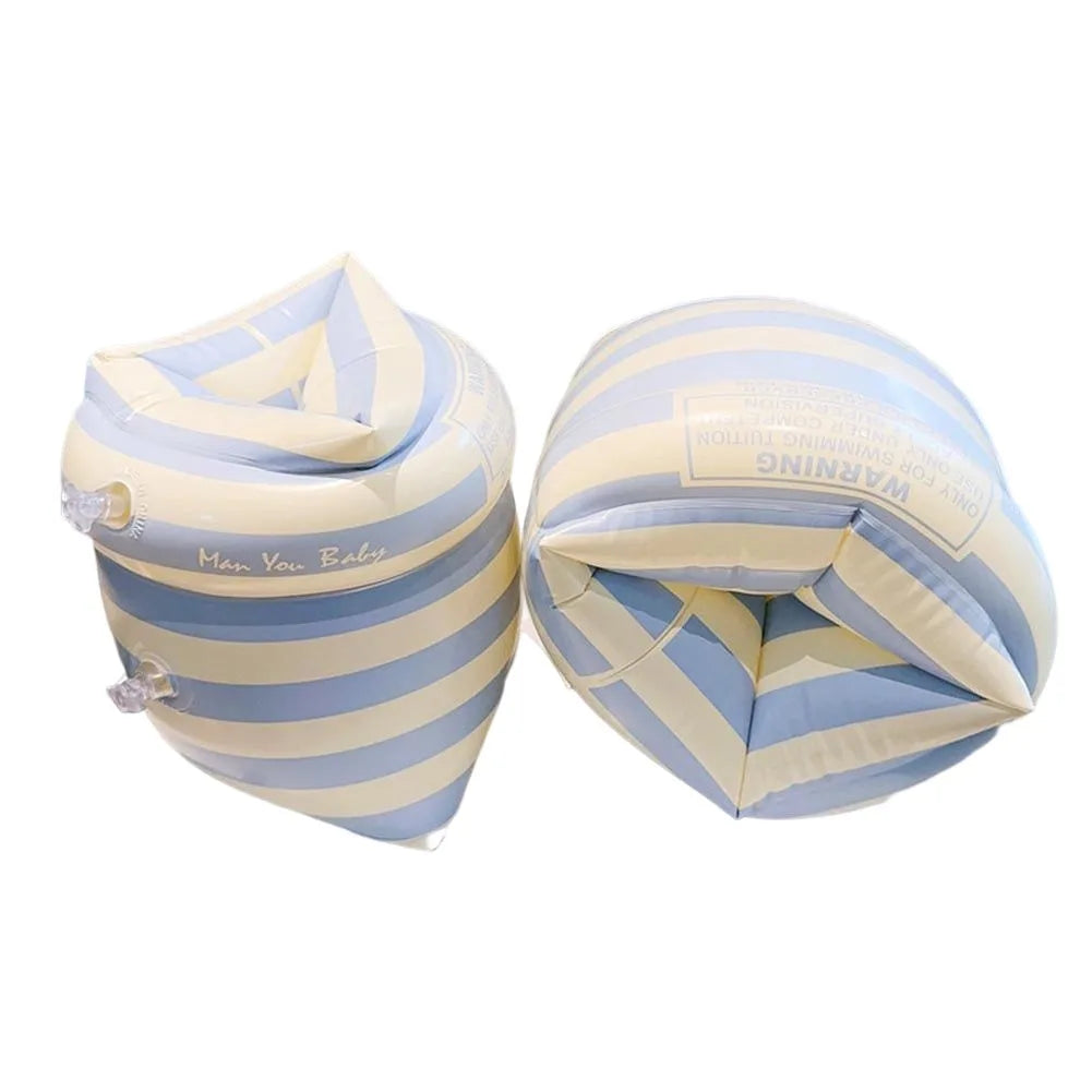 1Pair Swim Buoyancy Sleeve Double Air Bag Inflatable Floating Arm Circle Sleeves PVC Printed Adult Kids Swimming Equipment Beauty World Shop