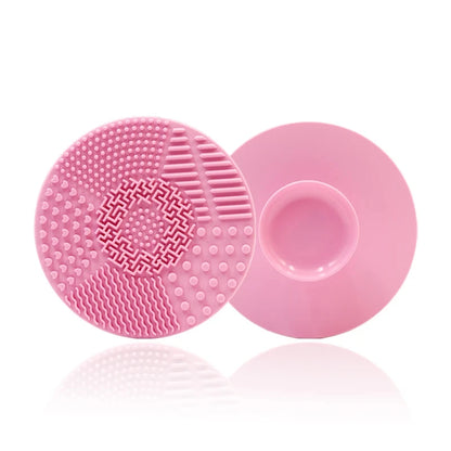 Silicone Makeup Brush Cleaner Folding Powder Puff Cleaning Bowl Eyeshadow Brushes Washing Soft Mat Beauty Tools Scrubber Box Beauty World Shop