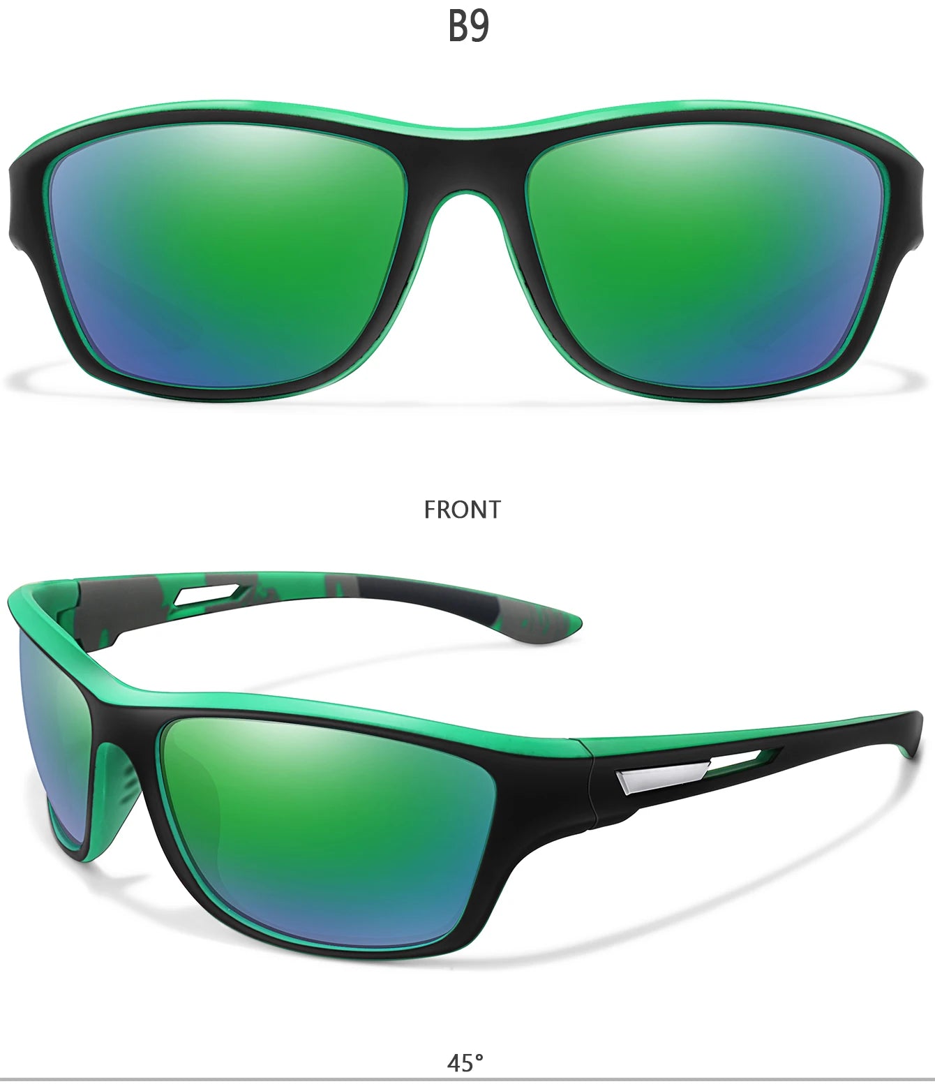 Men's Polarized Fishing Sunglasses Men Women Cycling Driving Hiking Sun Glasses Anti-glare UV400 Eyewear TAC Lens 1 PC Beauty World Shop
