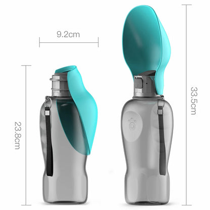 800ml Portable Dog Water Bottle For Small Medium Big Dogs Outdoor Travel Drinking Bowl Puppy Cat Feeder Pet Labrador Accessories Beauty World Shop