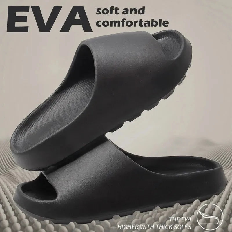 Coconut Slippers Cloud Thick-soled Sandals Summer Fashion Soft Bottom Beach Men Slippers Women's Sandals  EVA Slides Beauty World Shop