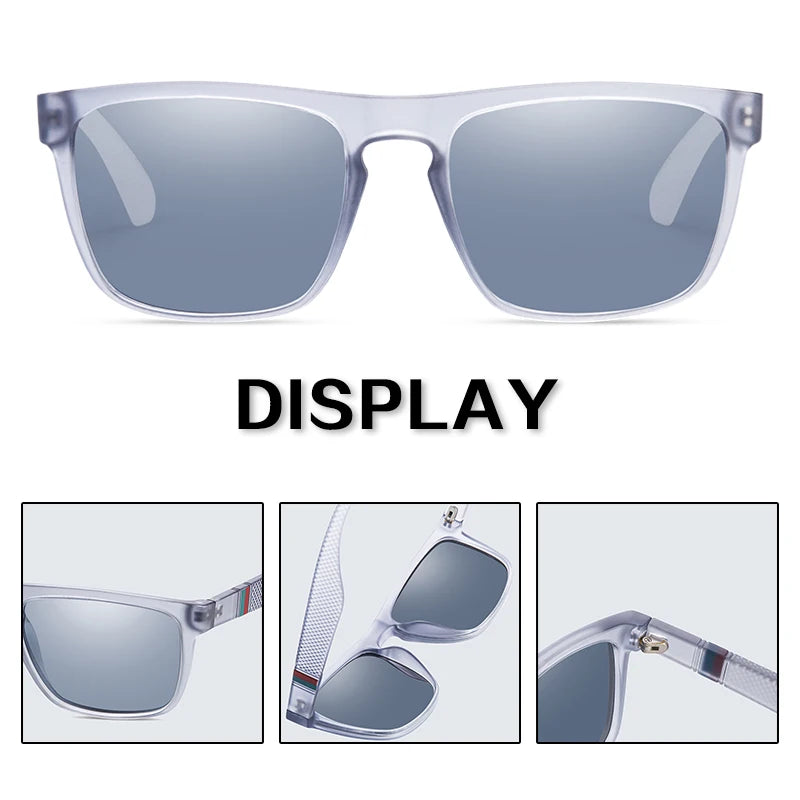 Fashion Square Vintage Polarized Sunglasses Men Women Retro Driving Fishing  Sun Glasses UV400 Eyewear Beauty World Shop